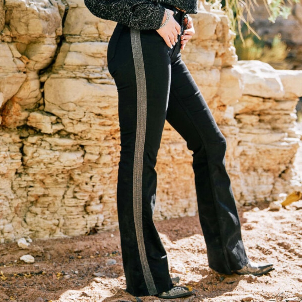 Ariat Slim Trouser Chain Stripe Wide Leg Jean